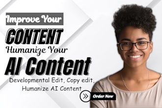 rewrite chatgpt content, humanize ai content, proofread, copy editor and format