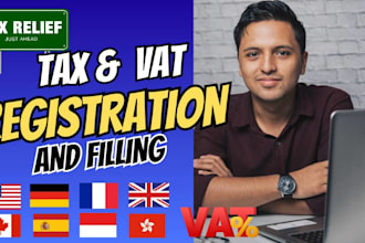 full german, indonesian, french, and spanish tax registration assistance