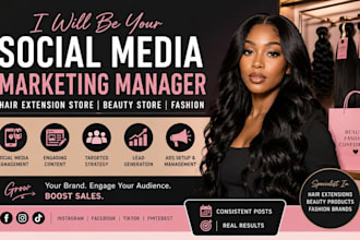 hair extension store beauty store fashion social media marketing manager