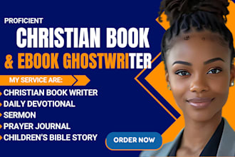 ghostwrite christian ebook, daily devotional sermon, self help, prayer journal