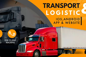 develop logistic mobile app, transportation app, goods delivery app, courier app