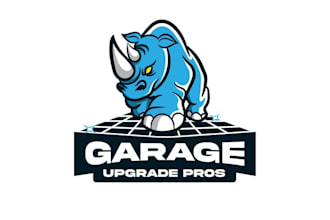 design garage floor shine logo