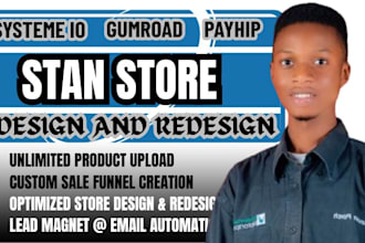 do stan store design, payhip, gumroad, beacons ai,pensight, stan store marketing