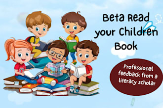 beta read, proofread, developmental, line and copy edit your children book novel