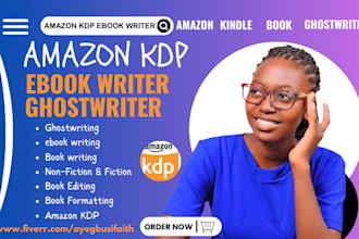 be your ebook ghostwriter for fiction and non fiction book