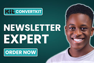 setup convertkit account convertkit newsletter template design kit landing page