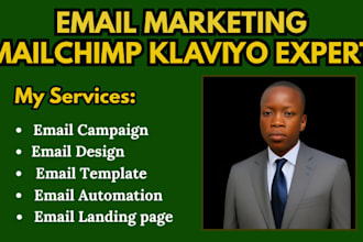 setup email marketing email campaign email blast flow with klaviyo and mailchimp