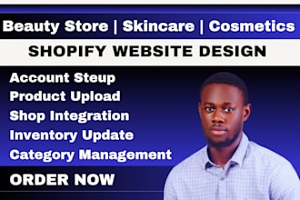 build beauty store, skin care website, cosmetic website shopify beauty website