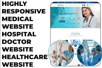 build medical website doctor website hospital, clinic website healthcare website