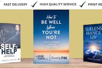 do KDP book cover design, ebook covers, and full wrap print covers