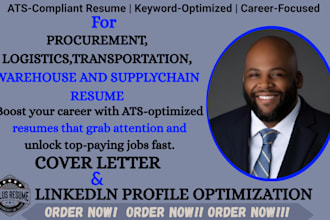 do job winning logistics, supply chain, procurement, warehouse resume writing