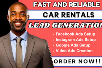 car rentals leads car rentals facebook ads car rentals google ads video ad