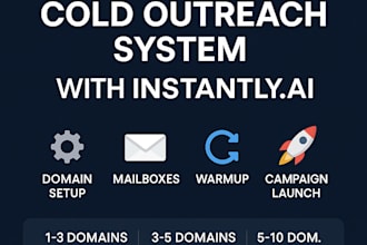 professionally set up your instantly ai cold email outreach system