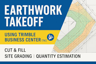 do earthwork and cutfill calculation using trimble business