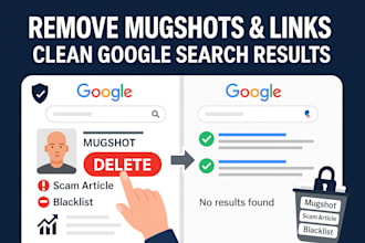 do online reputation management, remove negative link mugshot and bad articles