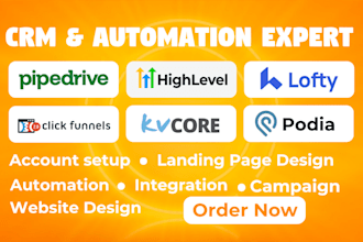 set up real estate crm lofty crm, chime, boldtrail, kvcore, pipedrive, idx