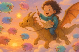 design and create  whimsical watercolor illustration, realistic 3d storybook