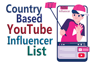 find youtube influencer list for any targeted country