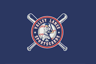 design sports cards antique retro theme logo