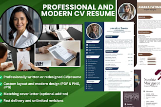 design a professional and modern CV that gets you hired