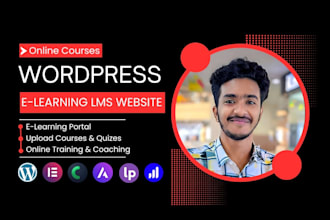 build an elearning lms website with tutorlms or learndash