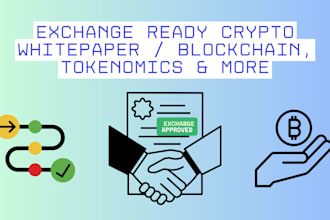 write a crypto whitepaper as per exchange approved standards