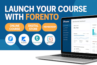 build your forento online course, digital product or membership site