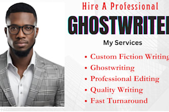 be your ebook writer ghostwriter fiction ghostwriter ghost book writer