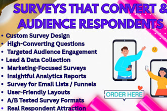design survey analysis and real respondents