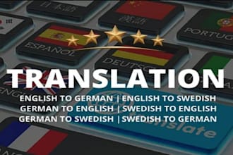 translate your ebook from french to english, hebrew and german to english