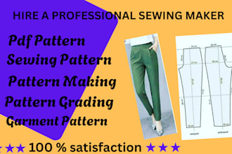 design custom sewing pattern made just for clothing idea