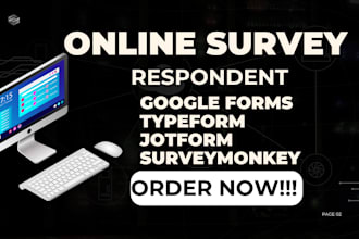 fill online survey google form, jot form type form, online survey questionnaire