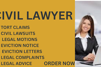 be your civil lawyer for tort claims, unlawful eviction and landlord disputes