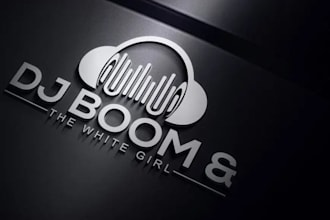 do modern dj music,artist,radio,studio,hip hop,entertainment logo