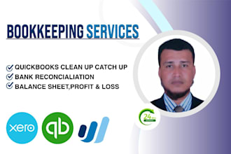 provide bookkeeping services using quickbooks online and xero