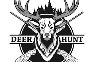 design deer logo  with express delivery