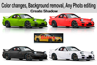 car automotive photo edit,color change,recolor,background removal,photo retouch