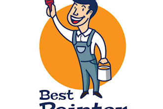 design painter logo very fast with super color