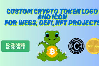 design a professional crypto token logo exchange approved