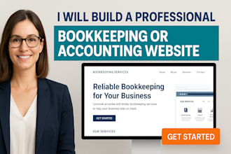 build a professional bookkeeping or accounting website for you
