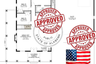 draw, stamp, review alabama oh pl ok cl architectural drawings for city permits