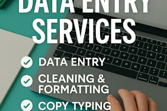 do fast and flawless manual data entry, typing, and data collection