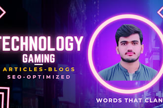 craft gaming and technology articles for your websites