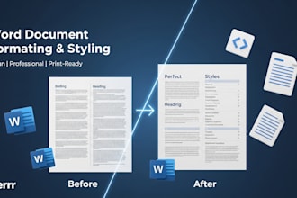 professionally format microsoft word documents