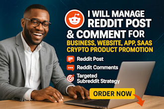 manage reddit post comment for business website crypto project game app product