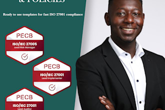 write iso 27001 policies, procedures and security documentation