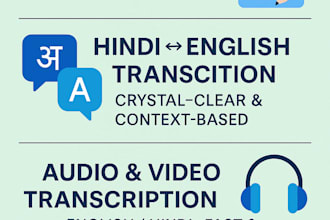 fast and accurate typing, transcription, and translation in english and hindi