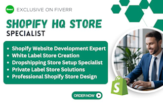 build shopify winning products and automated dropshipping store or sales page