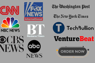write and publish media articles and press for eb1 visa on major publications