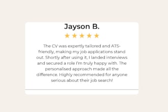 create an ats friendly resume for you